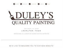 Tablet Screenshot of duleysqualitypainting.com